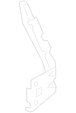 Fender Bracket Mounting - Left, Front