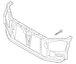 Radiator Support Panel Bracket - Front