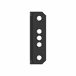 Bracket - Angle, Rail Mounted