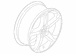 Wheel Rim 18 X 8 Narrow Spoke Painted Alum Whl