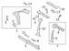 Body B-Pillar Side Roof Rail - Right, Inner (Series 400V/410V/420V)