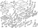 Seat Latch Cover Shield - Right, Rear, Outer