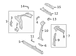 Roof Side Rail Airbag Seat Sensing Bracket - Left, Inner
