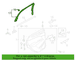 Door Window Molding Decal - Left, Rear