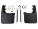 Molded Carbon Black Splash Guards, Rear Pair For F-150 Lightning