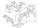 Floor Pan Bracket Filler Side Rail - Right, Rear, Center