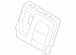 Seat Back Cushion Cover - Left, Rear