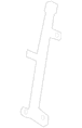 Window Regulator Guide Track Extension - Left, Front