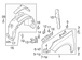 Fender Bracket - Left, Front (BEV)