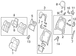 Panel <br>Seat Back cover Frame support Pad Seat Shield Sandstone