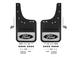 F-150 Lightning 2022-2024 Gatorback Rear Pair Splash Guards with Black Ford Oval on Chrome