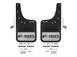 F-150 Lightning 2022-2024 Gatorback Rear Pair Chrome Plate Splash Guards with Black F-150 Logo