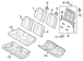 Folding Seat Lock Striker Latch - Left, Right, Rear (Coupe)