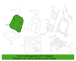 Seat Back Cushion Cover - Left, Front (XL)