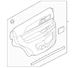 Door Interior Trim Panel - Left, Rear (Police)