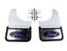 Gatorback Rear Pair Chrome Plate Splash Guards with Blue Ford Oval