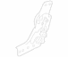 Folding Seat Latch Catch - Rear