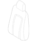 Seat Back Cushion Cover - Left, Front