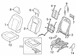 Seat Back Cushion Cover - Left, Front (XLT)