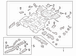 Floor Pan Reinforcement Bracket - Left, Rear, Center