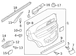 Door Window Switch Bezel Housing - Left, Rear (Limited)