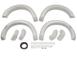 Bushwacker Unpainted Fender Flares, Paintable and bolt-on look