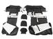 Coverking Neoprene Rear Seat Covers w/o Armrest in Black