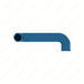 Exhaust Manifold Water Outlet Hose - S60 Marine, 14L