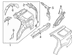 Quarter Panel Filler Bodyside Reinforcement - Left, Inner
