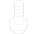 Engine Support Rod Bolt Floor Sill Screw - M10 X 25MM 1.5L (AT)