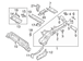 Frame Side Member Bracket Exhaust Pipe Mounting - Left, Rear