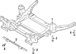 Suspension Subframe Crossmember - 2.3L