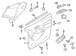 Door Switch Trim Panel Applique - Right, Front