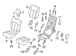 Seat Back Cushion Cover - Right, Rear (King Ranch)
