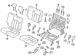 Headrest <br>Headrest part of the Seat Perforated