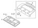 Package Tray Trim Panel - Rear, Outlet