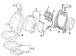 Seat Cover Cushion - Left, Front