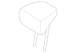 Headrest - Rear, Center