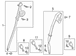 Belt Seat Shoulder Lap <br>Seat and Sandstone - Left, Rear, Outer (STANDARD)