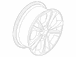 Wheel Rim 19 X 8.0 Painted