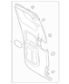 Door Interior Trim Panel - Right, Rear (XLT)