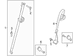 Seat Belt Lap and Shoulder Buckle - Rear, Center