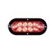 STT LGHT-10 LED;6"SRF/FLNG;RED/CLR;POLY