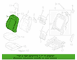 Seat Back Cushion Cover - Left, Front (Convertible)