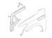 Fender Rail Reinforcement Bar - Right, Front