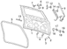 Liftgate Hinge Nut Hex Head And Washer - M8