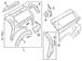 Quarter Panel Frame - Right, Inner (Regular Wagon)