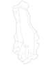 Crossmember Fender Apron Reinforcement Bracket - Right, Front