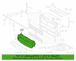 Radiator Support Air Duct Deflector <br>Routes through the - Center