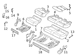 Seat Cover Cushion <br>A that replaces the original equipment back and bottom Covers of a